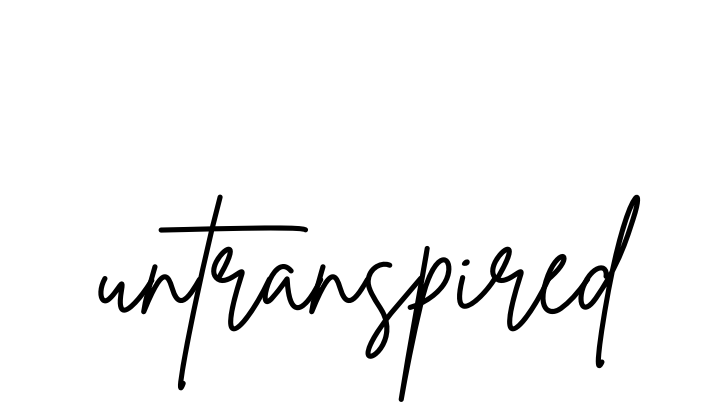 Untranspired signature