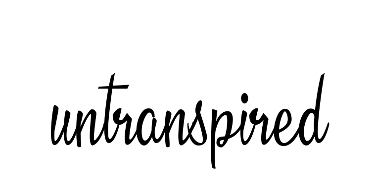 Untranspired signature