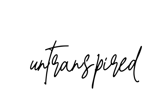 Untranspired signature