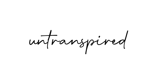 Untranspired signature