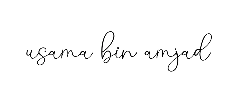 Handwritten Signature for Usama-bin-amjad - Style 147 Online