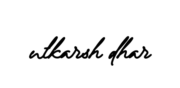 Handwritten Signature for Utkarsh-dhar - Style 137 Online