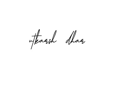 Handwritten Signature for Utkarsh-dhar - Style 139 Online