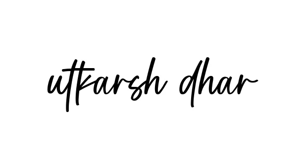 Handwritten Signature for Utkarsh-dhar - Style 142 Online