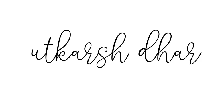 Handwritten Signature for Utkarsh-dhar - Style 147 Online
