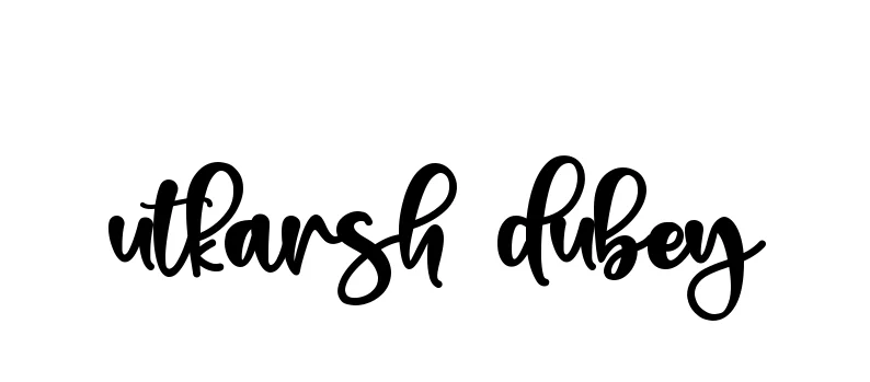 Handwritten Signature for Utkarsh-dubey - Style 136 Online
