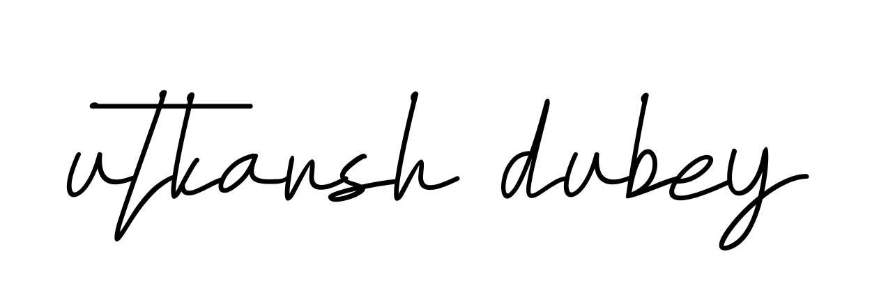 Handwritten Signature for Utkarsh-dubey - Style 155 Online
