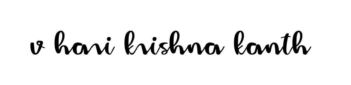 V-hari-krishna-kanth- signature