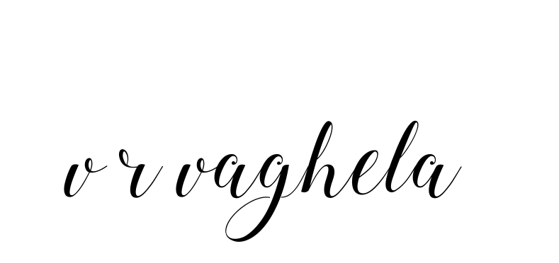 Handwritten Signature for V-r-vaghela- - Style 144 Online