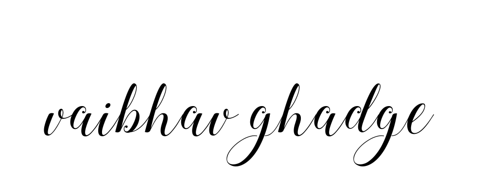 Vaibhav-ghadge- signature