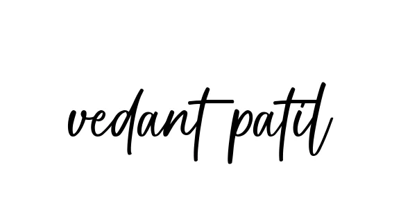Handwritten Signature for Vedant-patil - Style 142 Online