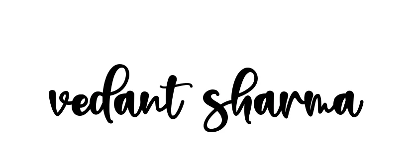 Handwritten Signature for Vedant-sharma - Style 136 Online