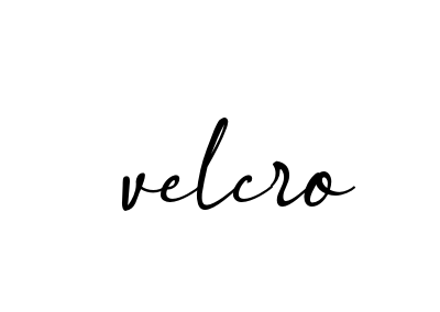 Velcro signature