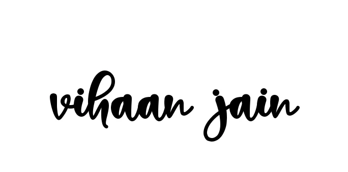 Handwritten Signature for Vihaan-jain - Style 136 Online