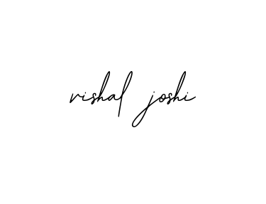 Handwritten Signature for Vishal-joshi - Style 139 Online