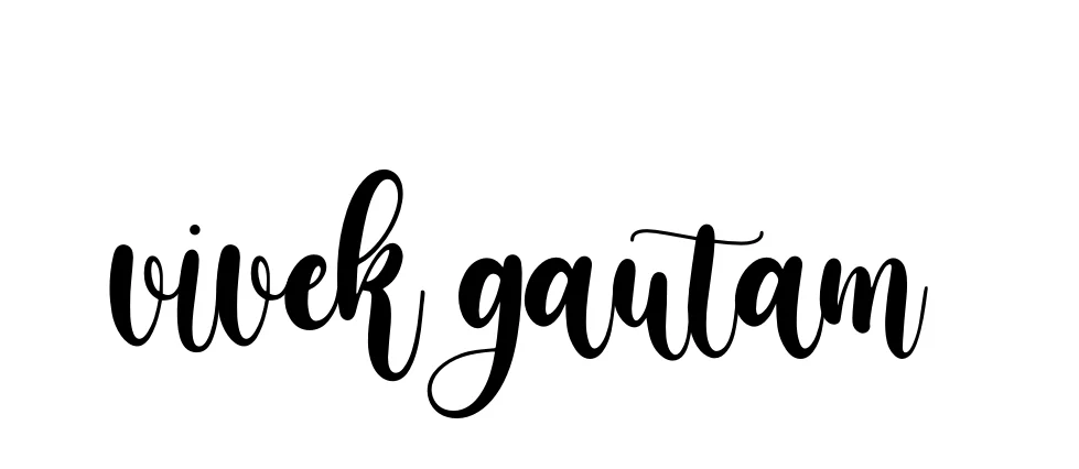 Vivek-gautam signature