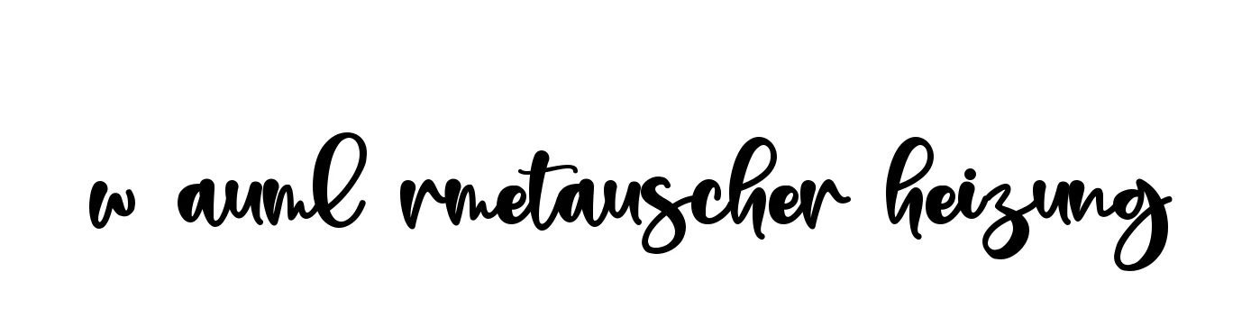 Handwritten Signature for W-auml-rmetauscher-heizung - Style 136 Online
