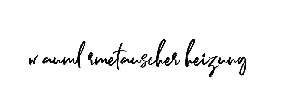 Handwritten Signature for W-auml-rmetauscher-heizung - Style 141 Online