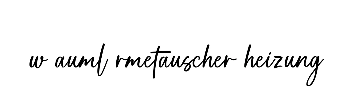 Handwritten Signature for W-auml-rmetauscher-heizung - Style 142 Online