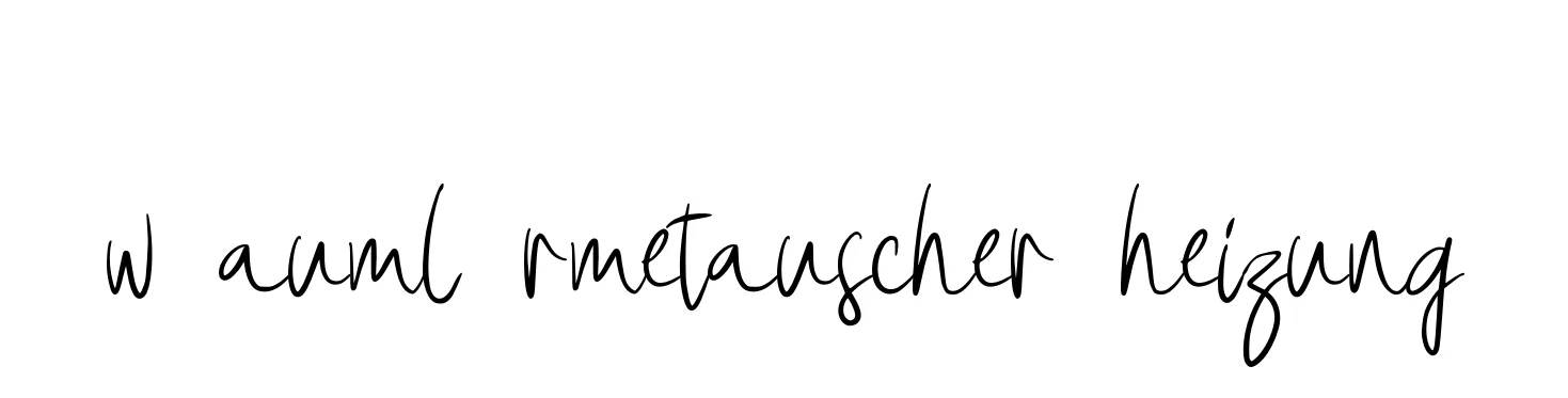 Handwritten Signature for W-auml-rmetauscher-heizung - Style 146 Online