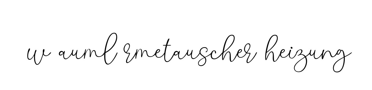 Handwritten Signature for W-auml-rmetauscher-heizung - Style 147 Online