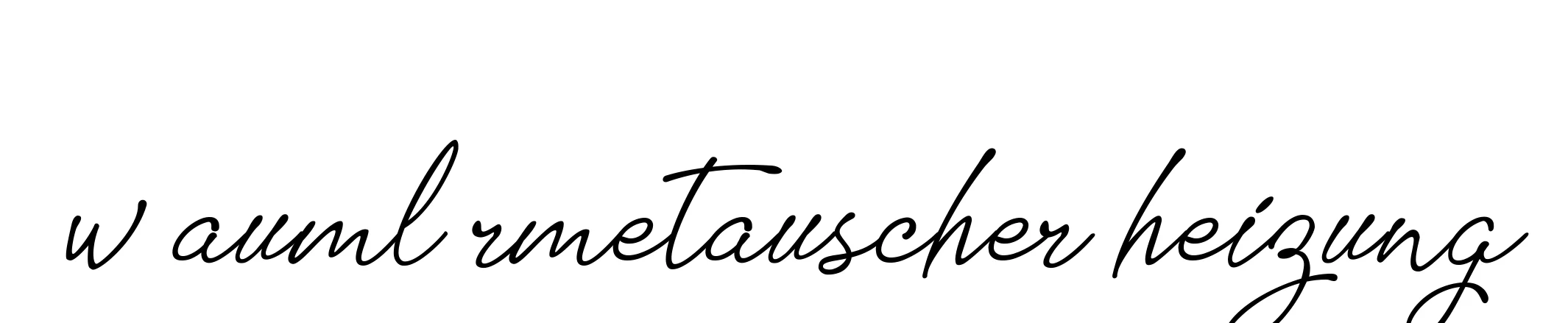 Handwritten Signature for W-auml-rmetauscher-heizung - Style 151 Online