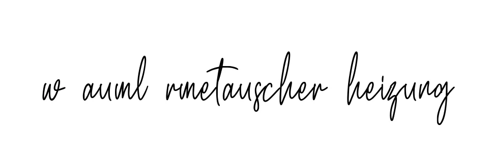 Handwritten Signature for W-auml-rmetauscher-heizung - Style 154 Online