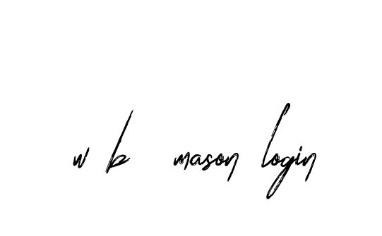 Handwritten Signature for W-b--mason-login - Style 133 Online