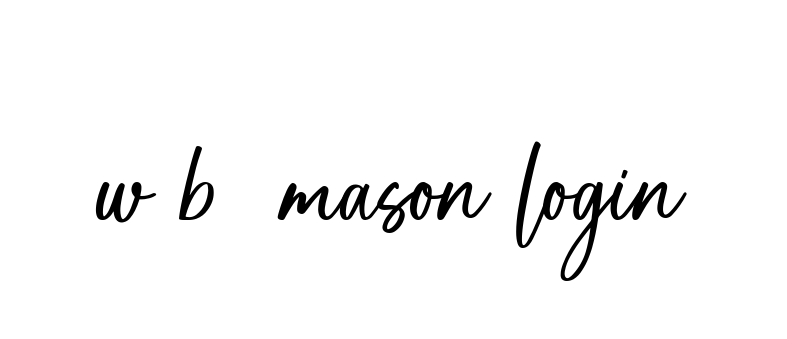 Handwritten Signature for W-b--mason-login - Style 142 Online