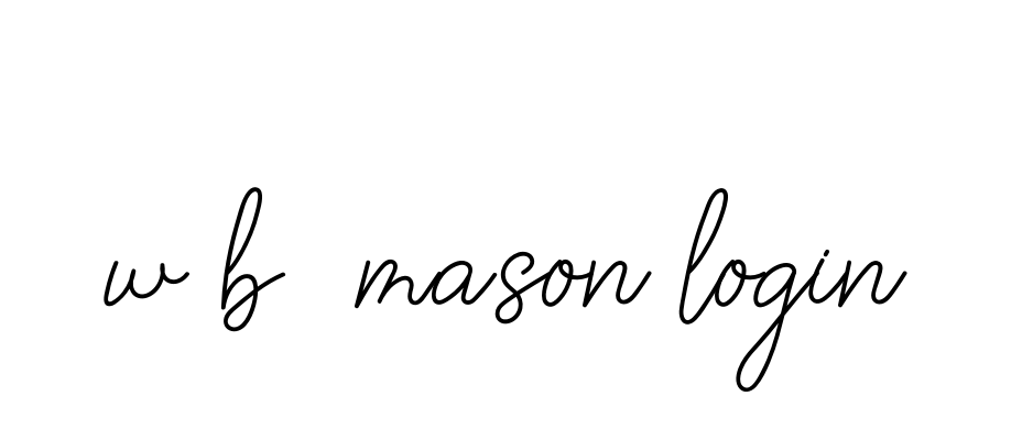 Handwritten Signature for W-b--mason-login - Style 145 Online