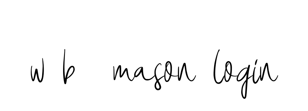 Handwritten Signature for W-b--mason-login - Style 146 Online