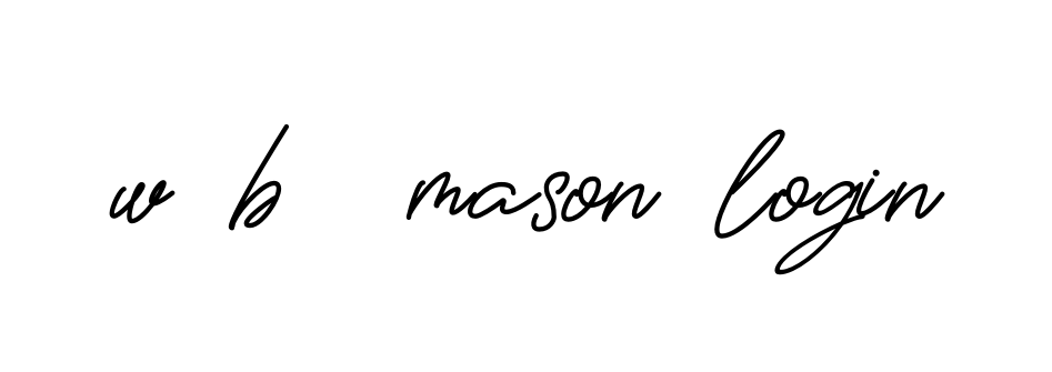 Handwritten Signature for W-b--mason-login - Style 150 Online