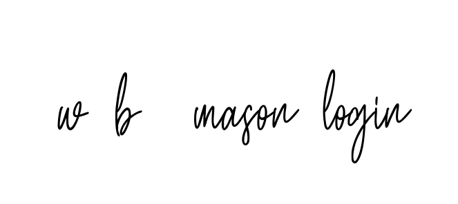 Handwritten Signature for W-b--mason-login - Style 154 Online