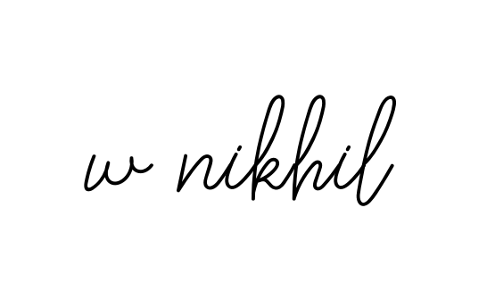 W-nikhil signature
