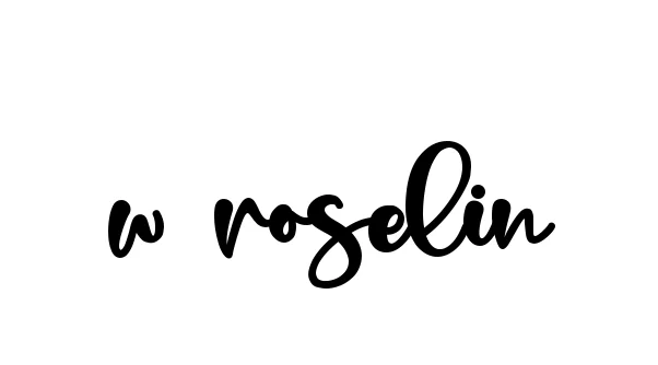 Handwritten Signature for W-roselin - Style 136 Online