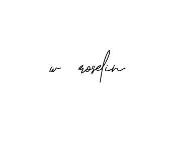 Handwritten Signature for W-roselin - Style 139 Online