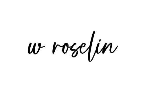 Handwritten Signature for W-roselin - Style 142 Online