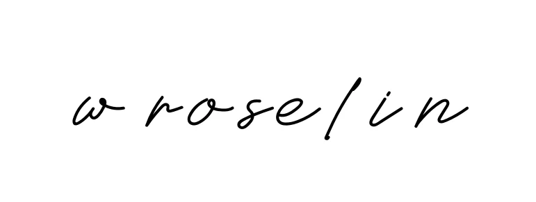 Handwritten Signature for W-roselin - Style 152 Online