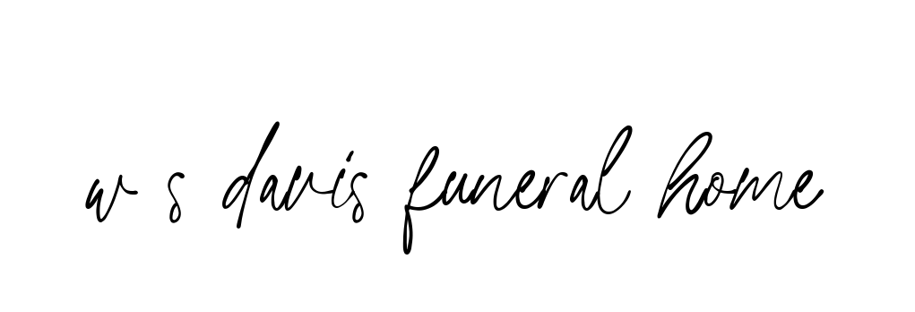 W-s-davis-funeral-home signature