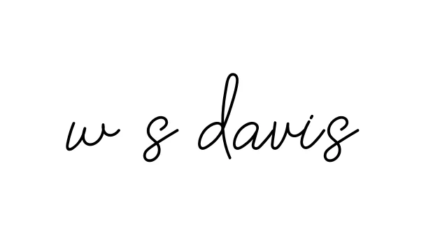 Handwritten Signature for W-s-davis - Style 145 Online