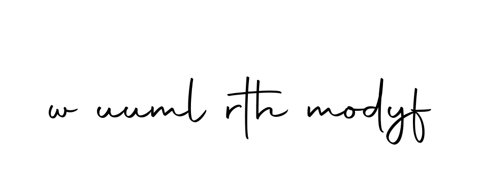 W-uuml-rth-modyf signature