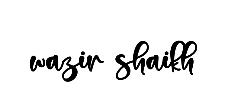 Handwritten Signature for Wazir-shaikh - Style 136 Online