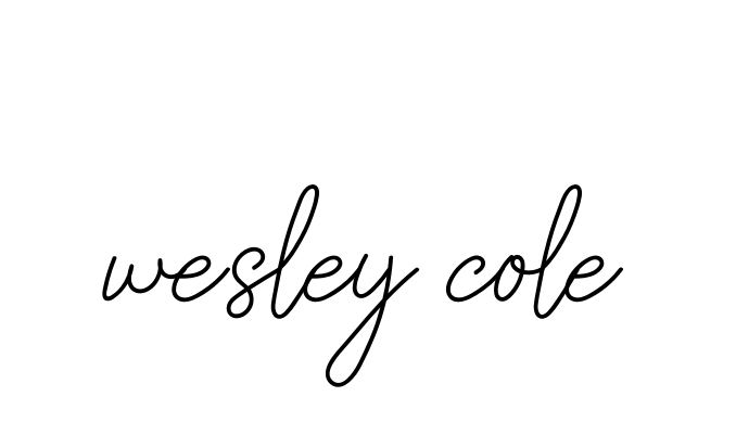 Handwritten Signature for Wesley-cole - Style 145 Online