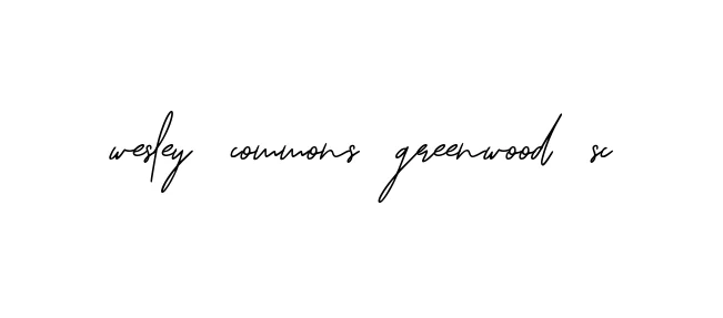 Handwritten Signature for Wesley-commons-greenwood-sc - Style 139 Online