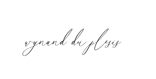 Handwritten Signature for Wynand-du-plesis- - Style 134 Online