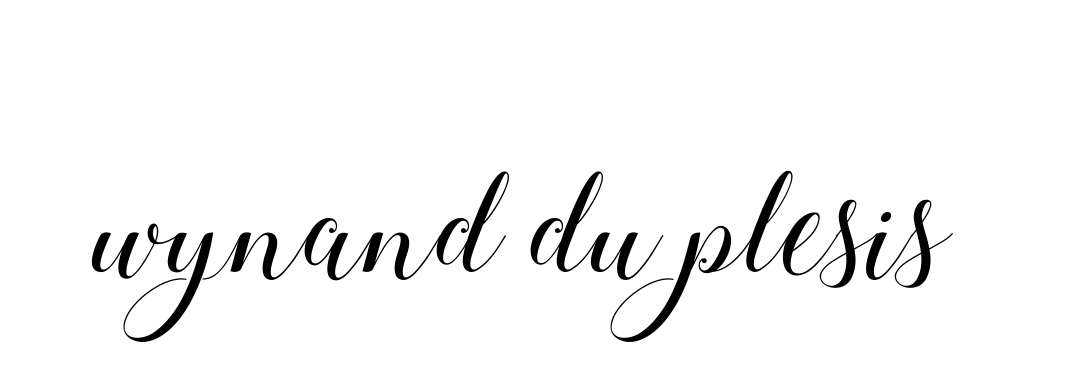 Handwritten Signature for Wynand-du-plesis- - Style 144 Online