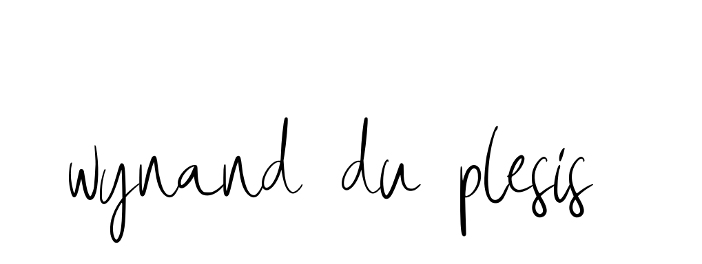 Handwritten Signature for Wynand-du-plesis- - Style 146 Online
