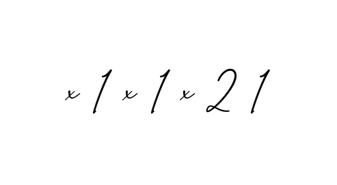 X-1-x-1-x-2-1 signature