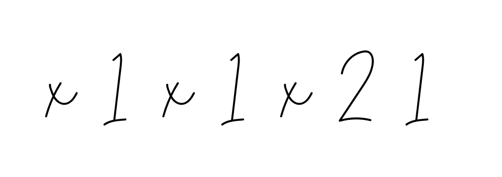X-1-x-1-x-2-1 signature