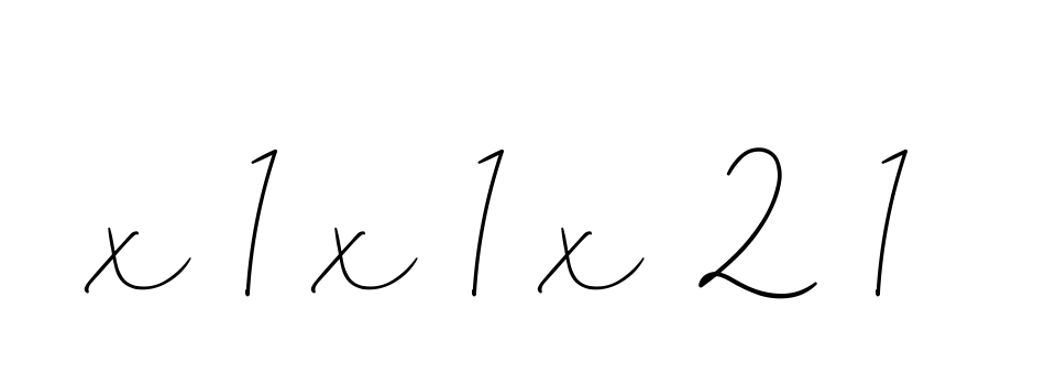 X-1-x-1-x-2-1 signature